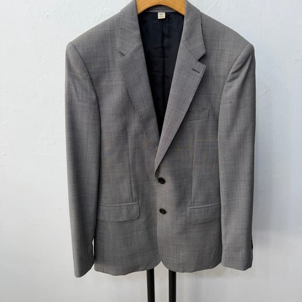 정품) 버버리 남성 체크 자켓 46