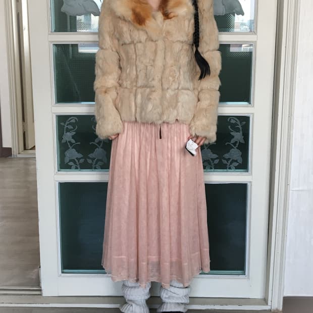 Mixed fur line detail jacket