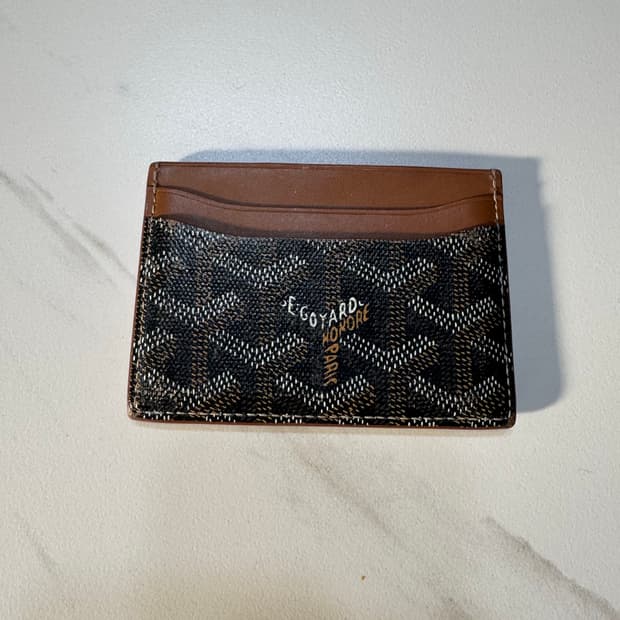 고야드 카드지갑 브라운