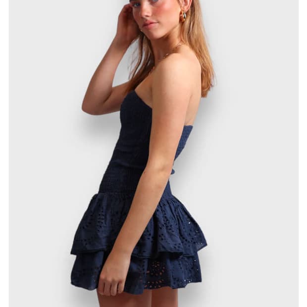 Meet me there night out navy dress