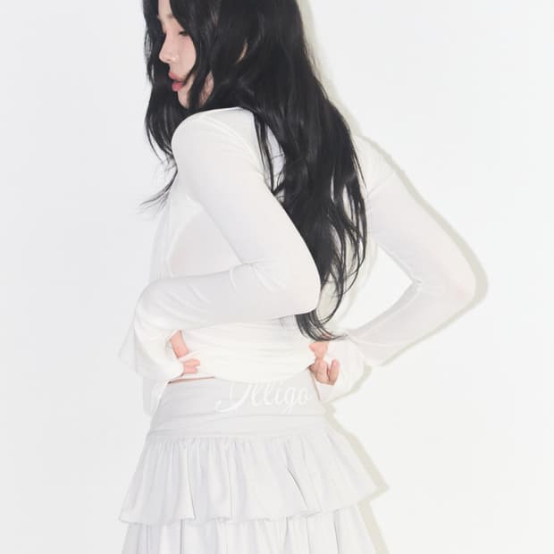 [새상품] 일리고 여름 캉캉 스커트