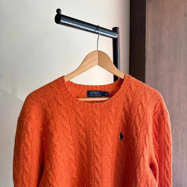 16600 - 폴로 랄프로렌 케이블 울 니트 (울 90% 캐시미어 10%
