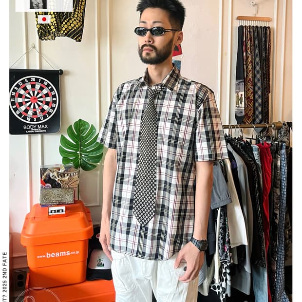 90s Konishi Yoshiyuki 1/2 Check Shirt