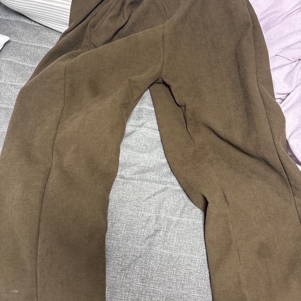 브라운 데님 팬츠