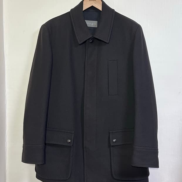 알레그리 캐시미어 블렌드 발마칸코트 48/다크브라운