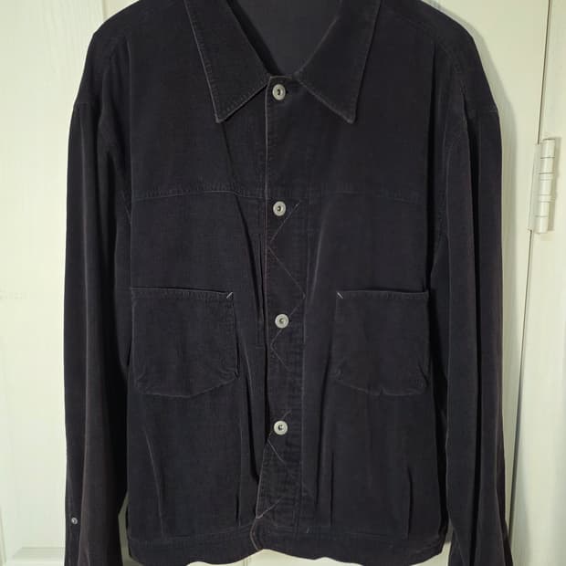 [4] 폴리테루 1011 페이즐리 트러커 자켓 - 다크퍼플네이비 코듀로이