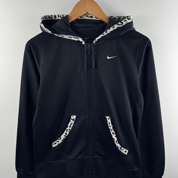 나이키 레오파드 블랙 후드플락1764