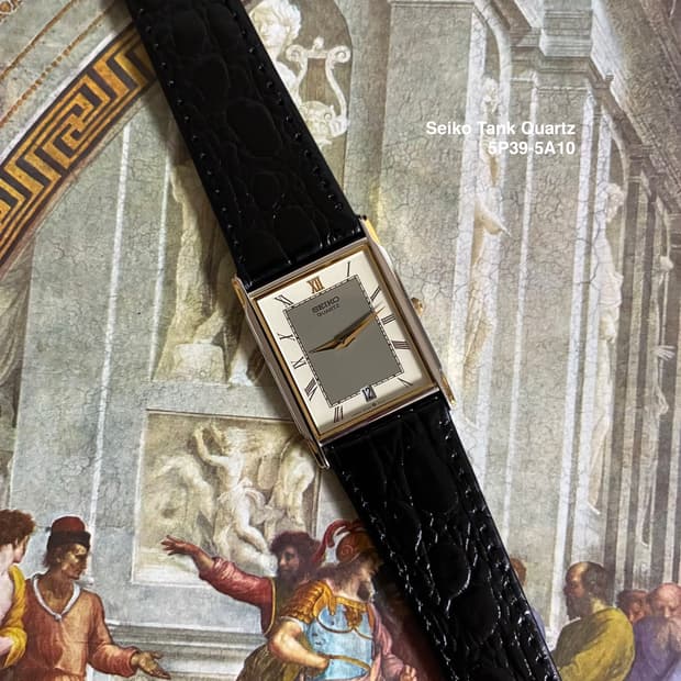 1986s Seiko Roman Tank Quartz