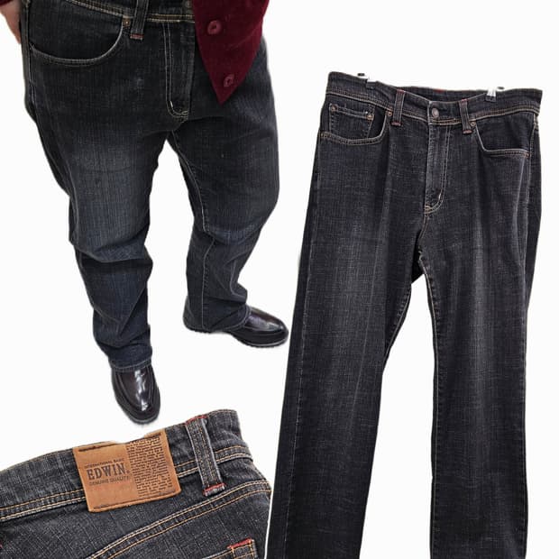 Edwin 스티치 블랙진