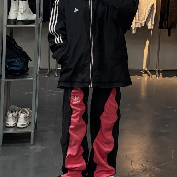 아디다스 올드스쿨 후드 누빔점퍼 A2725