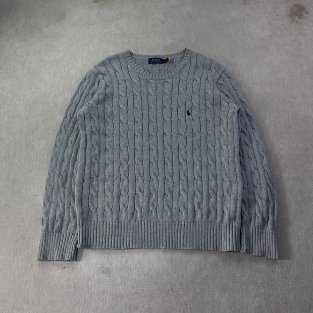 100 폴로랄프로렌 신형라벨 꽈배기 니트