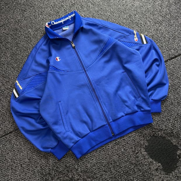 챔피온 올드스쿨 사이드라인 트랙탑 저지 자켓 3704