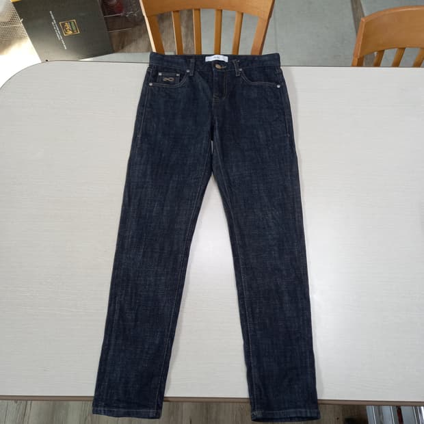 28 PLAC Kurz 스판 슬림일자 생지 흑청 28-921