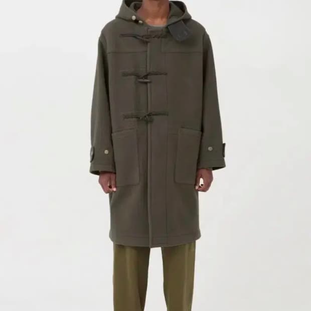 24fw 브라운야드 더플코트 올리브그레이 5사이즈