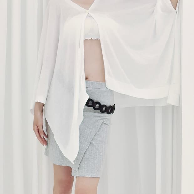Asymmetric Cape Cardigan