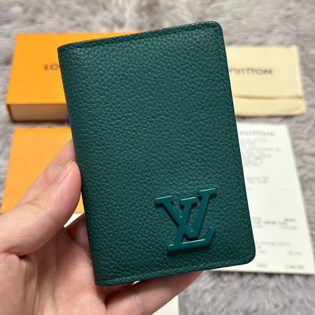 [풀구성] 루이비통 에어로그램 오거나이저 카드지갑 에버그린