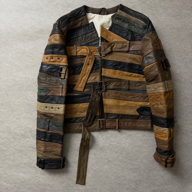 12AW 마르지엘라 벨트 레더자켓