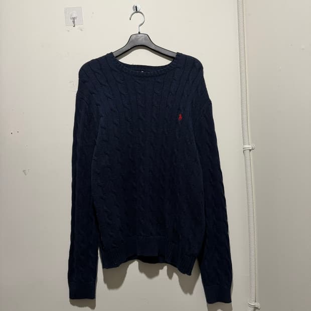 폴로 랄프로렌 케이블 니트 스웨터