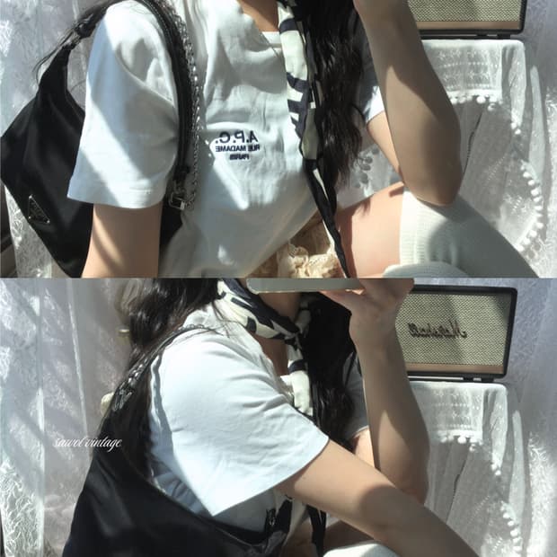 아페쎄 화이트 반팔