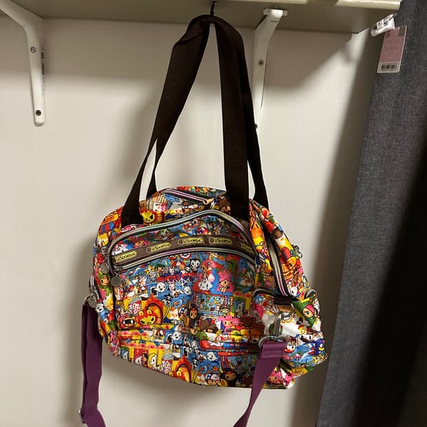 빈티지 레스포삭 토키도키 콜라보 가방 숄더백 크로스백 히메갸루 로걀 라떼