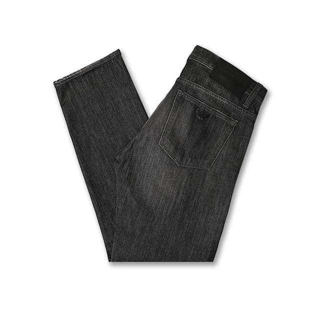 엠포리오 아르마니 [Emporio Armani] 캣워싱 블랙 데님 진