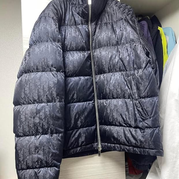 [50] 디올 오블리크 패딩 네이비