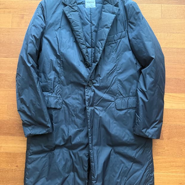 아스페시 네이비 패딩코트