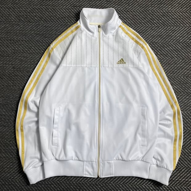 00s 아디다스 올드스쿨 화이트 골드 트랙탑 져지y 5016