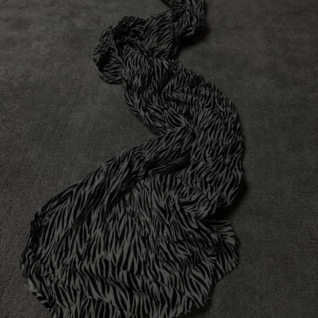 Vintage vkei punk mood leopard scarf