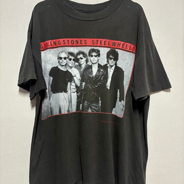 [L] 1989 Rolling Stones Tokyo 돔 투어 반팔티셔츠