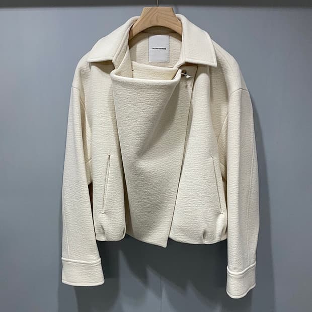 (정품/새상품) 르917 여성 울 드레이프 크롭 자켓