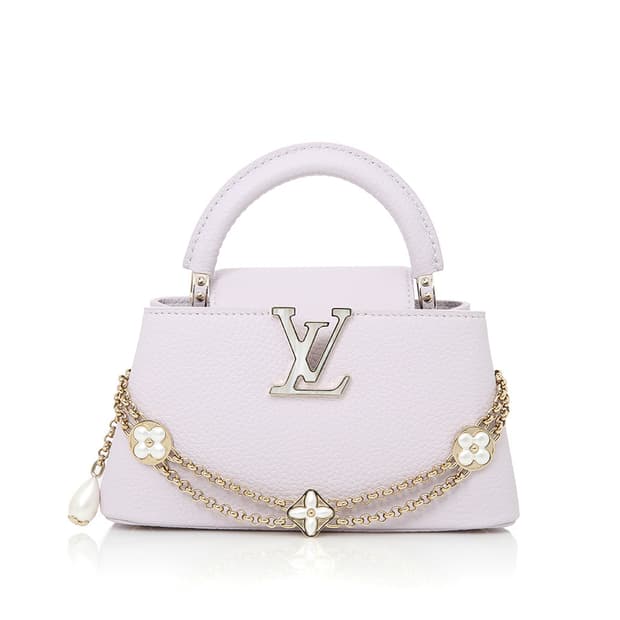 루이비통 카퓌신 이스트웨스트 미니 토뤼옹 라일락 보증서 M25476