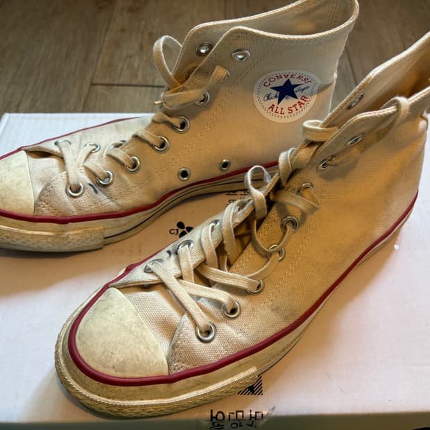 컨버스 네추럴 화이트 제이하이 245 made in japan