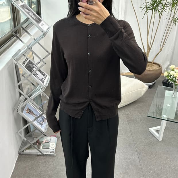 유니클로 브라운 가디건