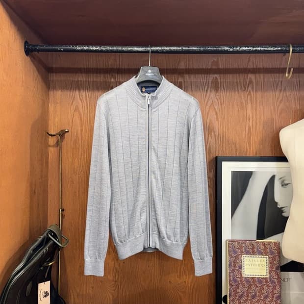 긴자모토키 집업 니트