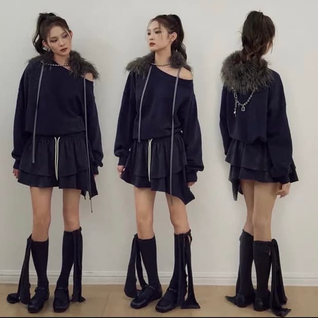 엘씨디씨티엠 프릴 미니스커트