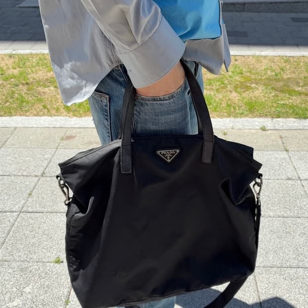 프라다 PRADA 00's 포코노 토트 크로스백 Q1257