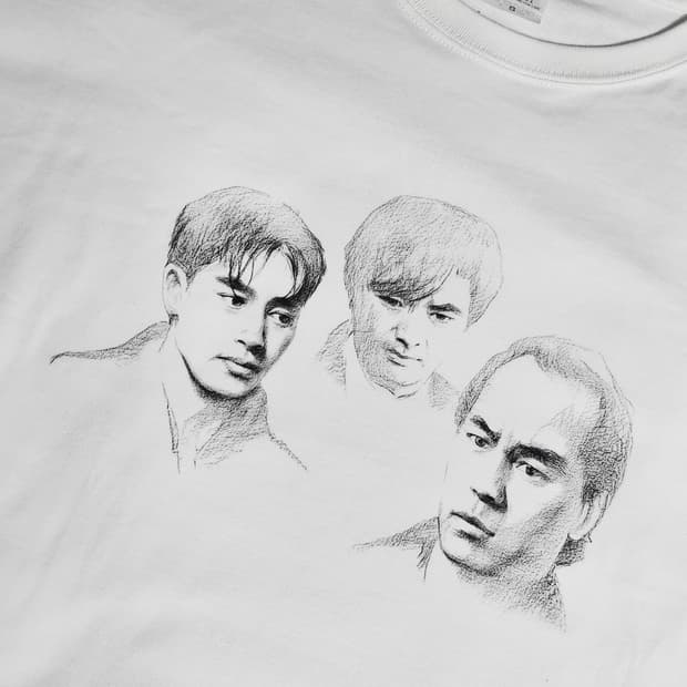 영웅본색2 초상화 빈티지 티셔츠 장국영 주윤발 홍콩영화 느와르 밴드티