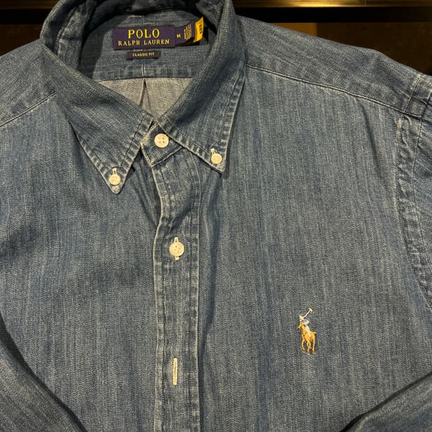 폴로) 청셔츠 남성 m 사이즈