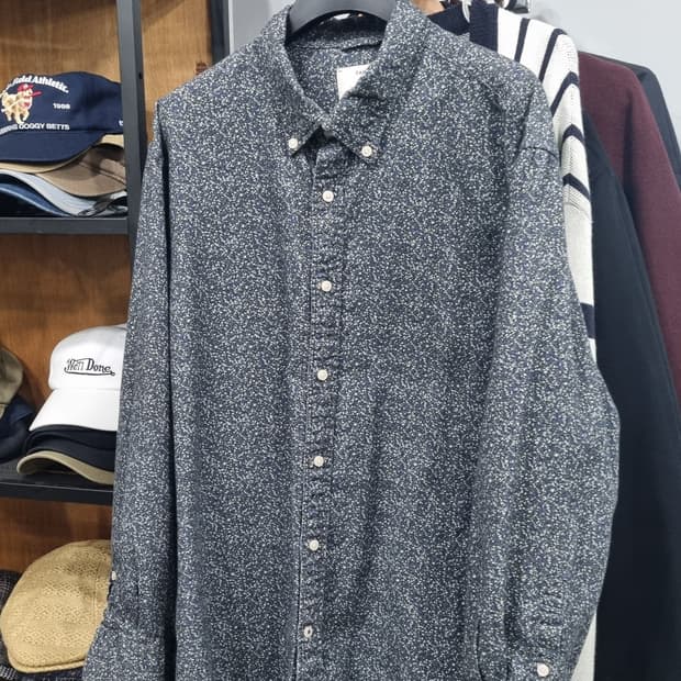 KOLON) 헨리 코튼 9부 가을셔츠 2xL(가슴단면55)