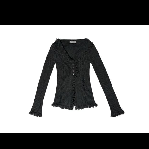 뉴얼린 보헤미안 태슬 니트 가디건 