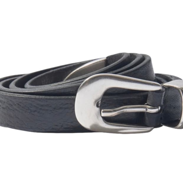 아워레가시 벨트 2cm 레더 블랙 (사이즈 90)