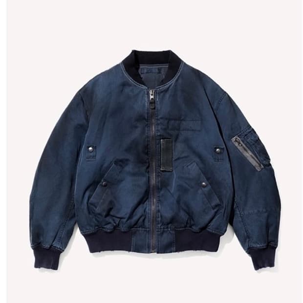 25AW Vintage Silk Flight Jacket