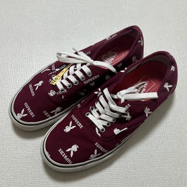 슈프림 x vans 반스 플레이보이 어센틱 280