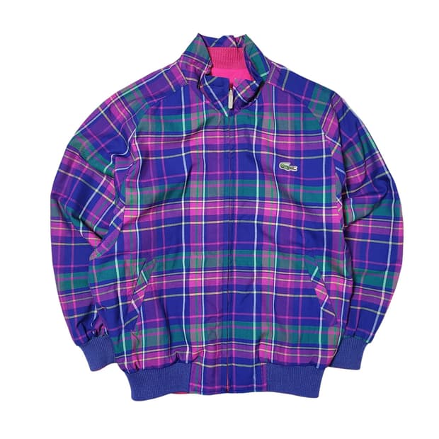 90's 라코스테 빈티지 퍼플 리버시블 자켓