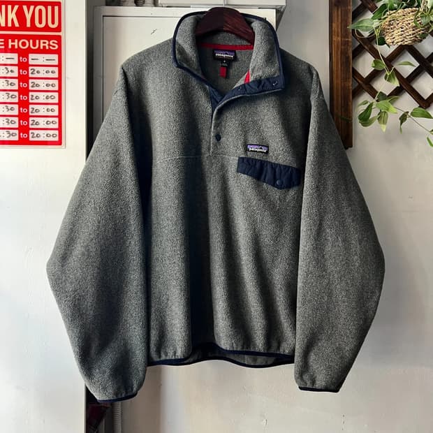 [M]파타고니아 신칠라 차콜그레이 아노락 플리스