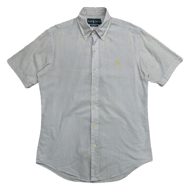 RALPH LAUREN 스트라이프 셔츠 스카이블루 S
