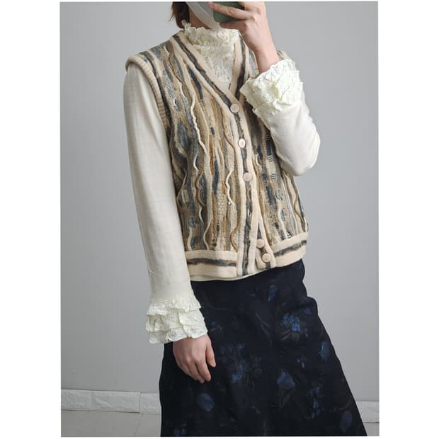 (Purely Australian)케이블 니트 베스트