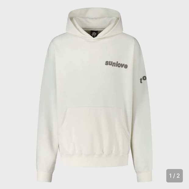 썬러브 Tour Brushed Hoodie Ivory