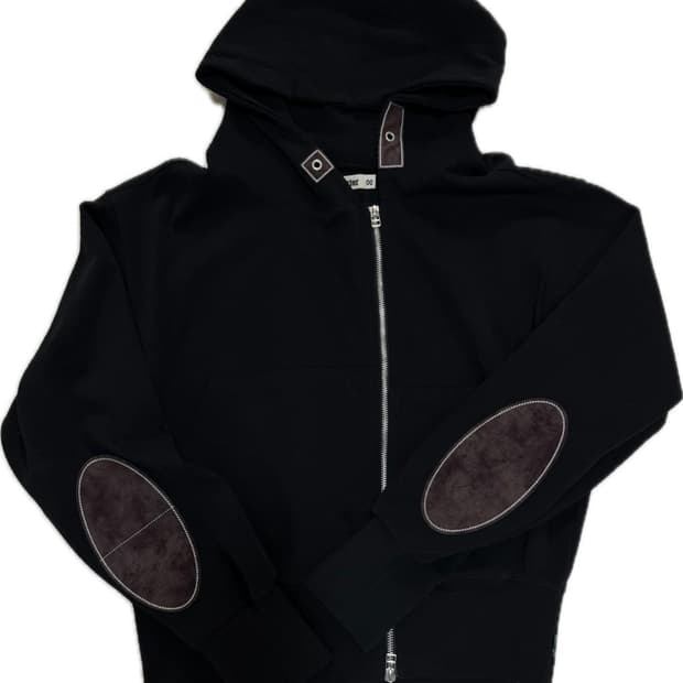 카락터 Writer hooded zip-up 블랙 00